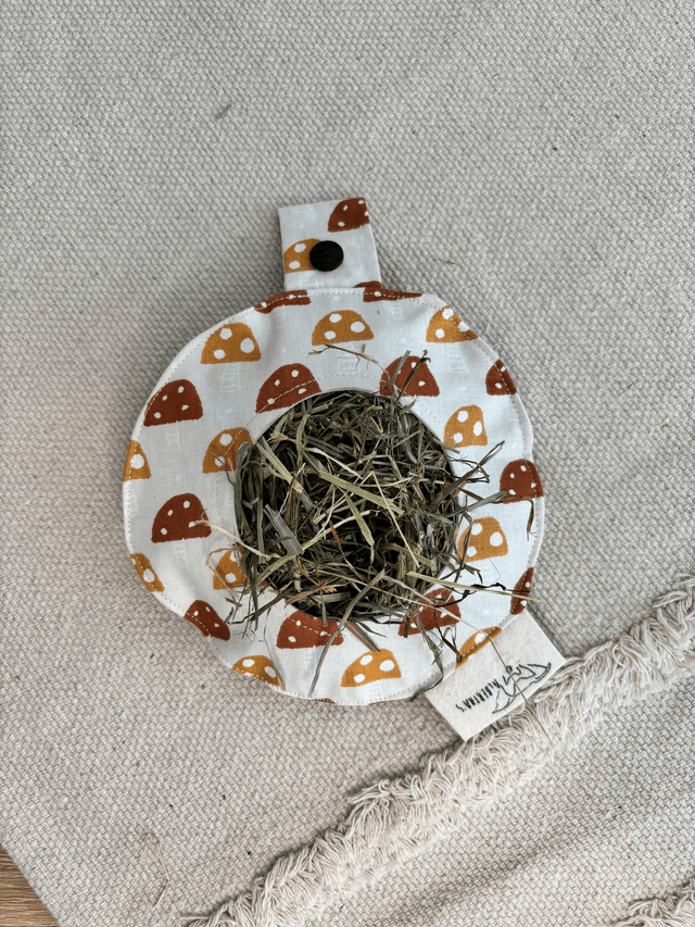 Mini sac à foin "champignons"