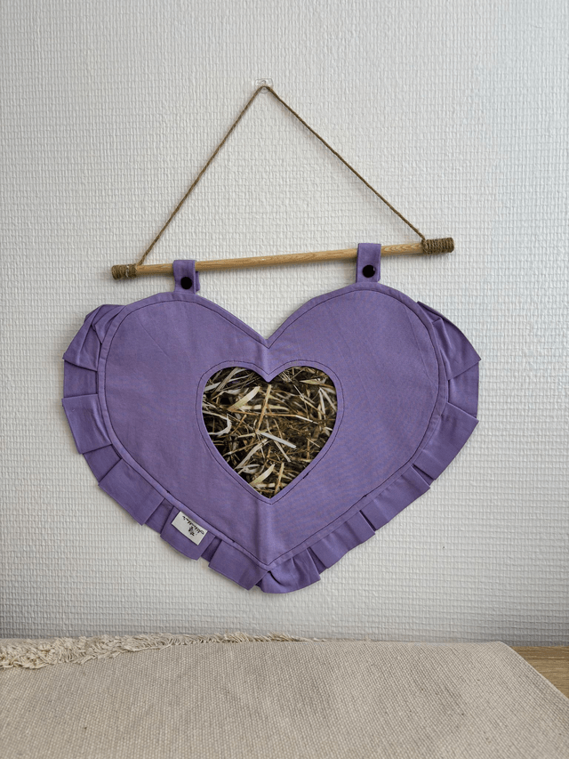 Sac à foin coeur "couleurs unies"