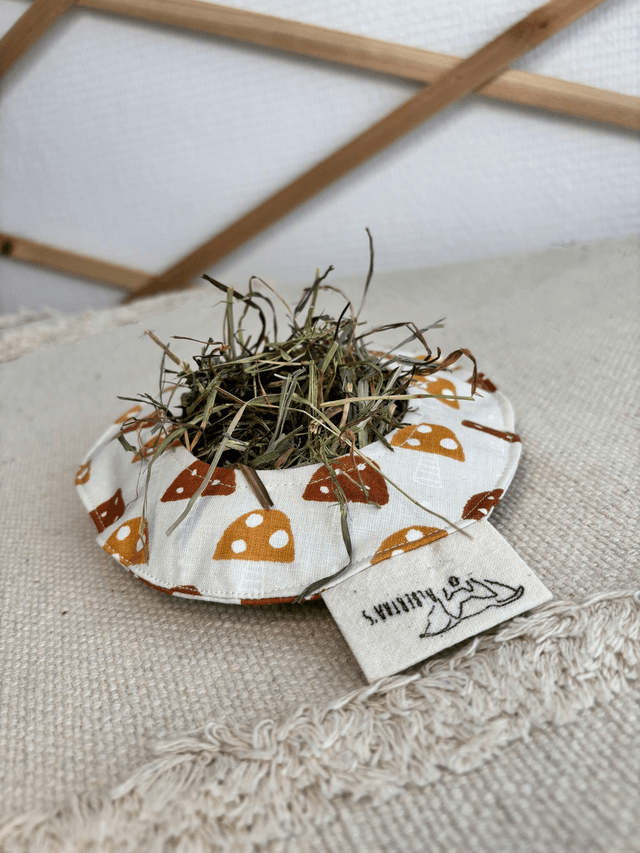 Mini sac à foin "champignons"