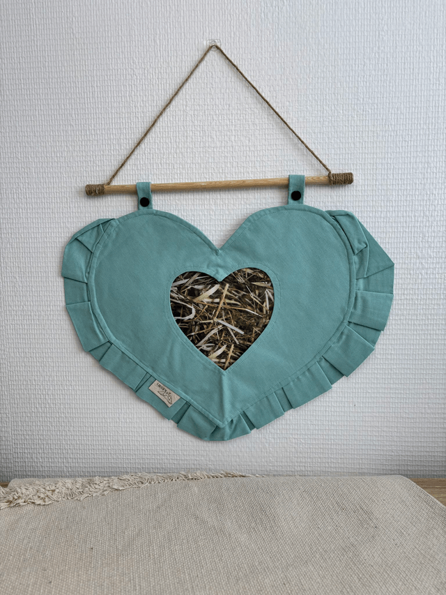Sac à foin coeur "couleurs unies"