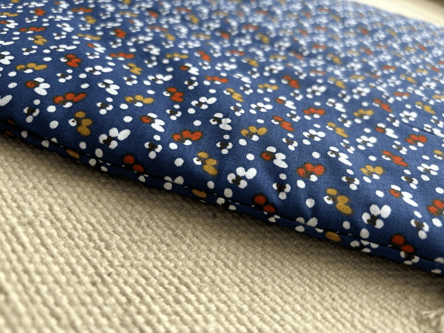 Coussin ovale "bleu"