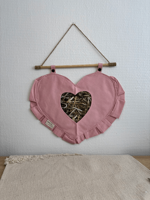 Sac à foin coeur "couleurs unies"