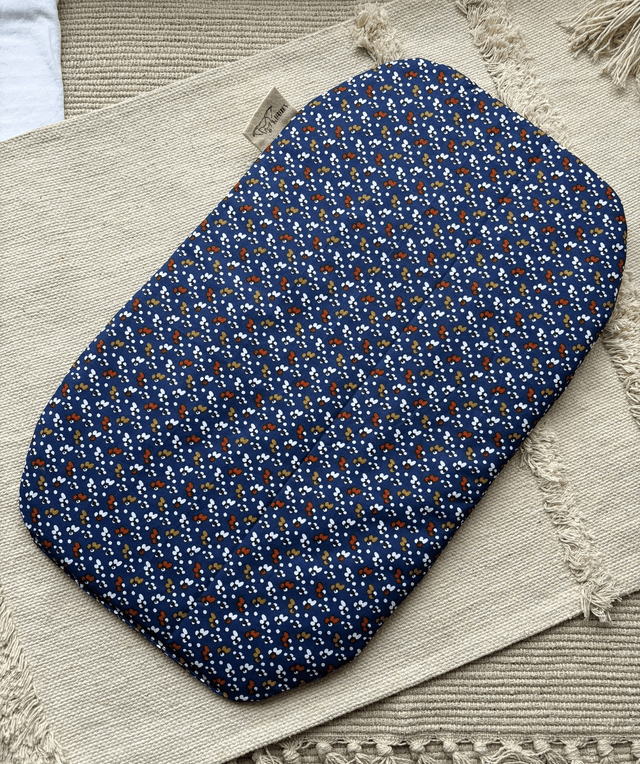 Coussin ovale &quot;bleu&quot;